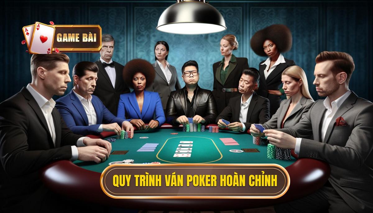 Cách Đánh Bài Poker: Hướng Dẫn Chi Tiết Từ Cơ Bản Đến Nâng Cao Cho Người Mới 2 Quy Trình Một Ván Bài Poker Hoàn Chỉnh