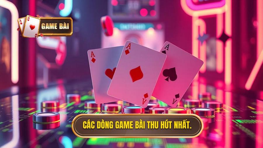 Phân tích các dòng game bài tiêu điểm thu hút người chơi
