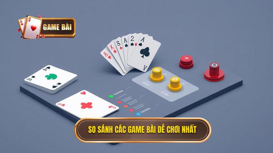 Bảng so sánh các đặc điểm của game bài dễ chơi nhất